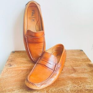 Flag Ltd. Nappa Glove Leather Penny Loafers  
Men's 9.5 Preppy Old Money Classic